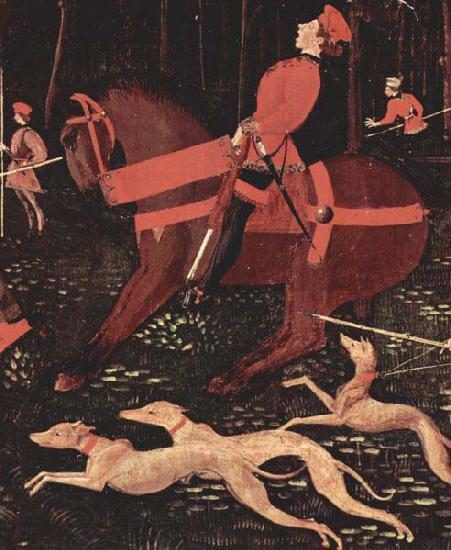 paolo uccello Portion of Paolo Uccello The Hunt China oil painting art